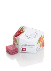 WYLD Pomegranate 1:1 CBD + Hybrid Enhanced Gummies 50:50mg